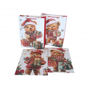 Dekor. torebki papierowe mix 40cm/31cm/12cm