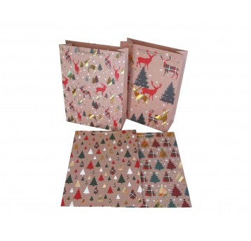 Dekor. torebki papierowe mix 42cm/31cm/12cm