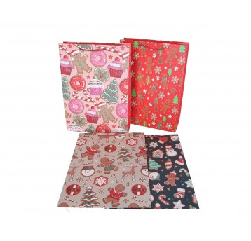 Dekor. torebki papierowe mix 42cm/31cm/12cm