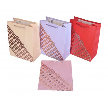 Dekor. torebki papierowe mix kol. 23cm/18cm/8cm