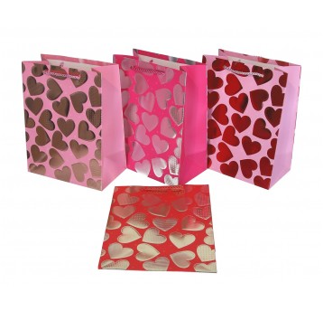 Dekor. torebki papierowe mix kol. 23cm/18cm/8cm