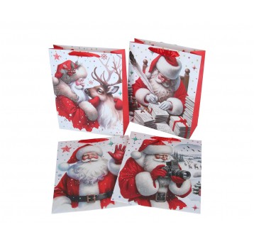 Dekor. torebki papierowe mix kol.32cm/26cm/10cm