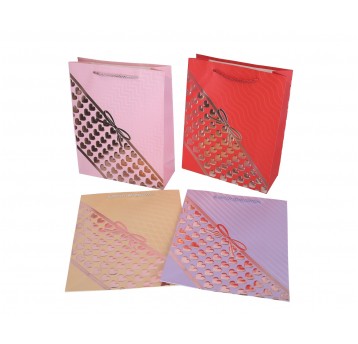 Dekor. torebki papierowe mix kol.32cm/26cm/10cm