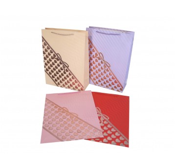 Dekor.torebki papierowe mix kol.42cm/31cm/12cm