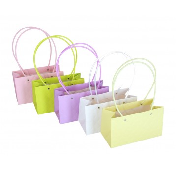 Dekor. torebki papierowe na kwiaty 14cm/22cm