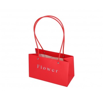 Dekor. torebki papierowe na kwiaty 14cm/22cm