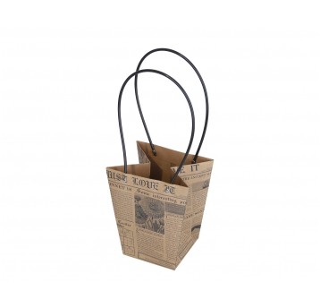 Dekor.torebki papierowe na kwiaty 20cm/16cm