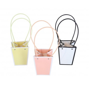 Dekor.torebki papierowe na kwiaty mix 13cm/12cm