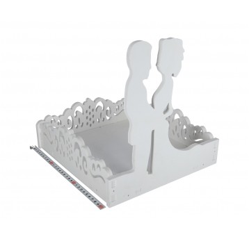 Dekoracja ślubna d 28cm l 29,5cm