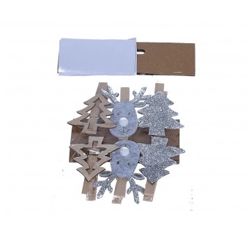 Dekoracje na klipsie mix op=6szt 1szt= 6cm/5cm