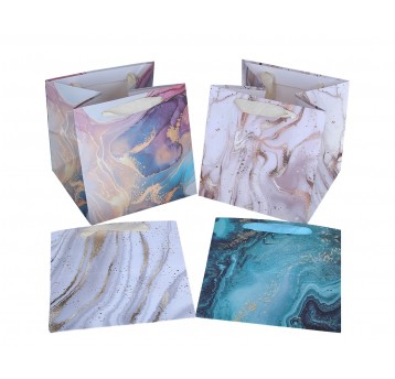Dekoracyjna torebka papierowa mix 20cm/20cm/10cm
