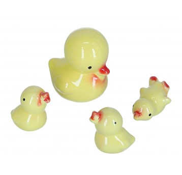 Dekoracyjne figurki z ceramiki 4szt kpl.