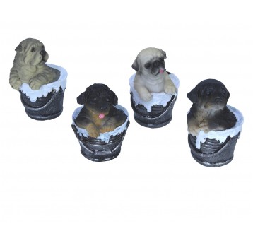 Dekoracyjne figurki z polirezynu mix 10cm/7cm