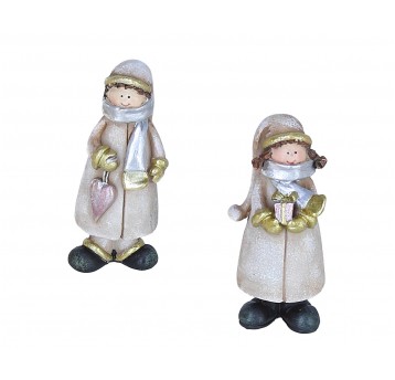 Dekoracyjne figurki z polirezynu mix 8,5cm