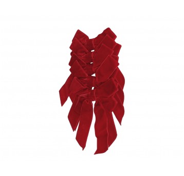 Dekoracyjne kokardy z weluru 15cm/12cm op=5szt