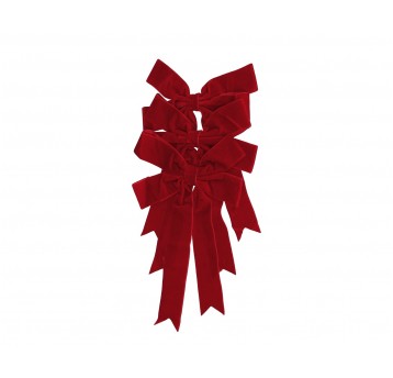 Dekoracyjne kokardy z weluru 25cm/20cm op=3szt