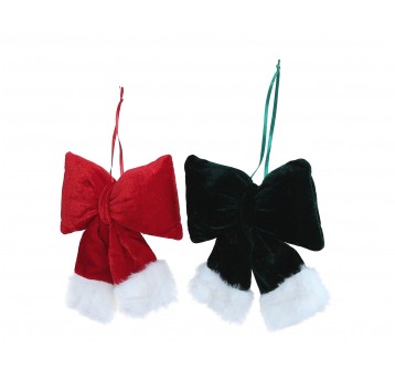 Dekoracyjne kokardy z weluru mix kol. 17cm/15cm