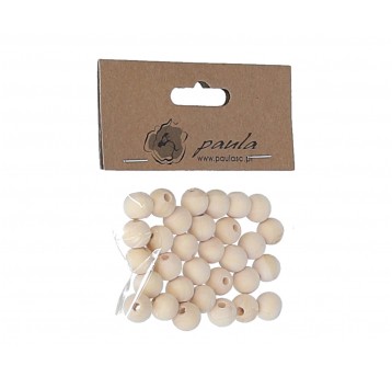 Dekoracyjne korale drewniane 1cm