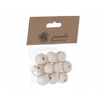 Dekoracyjne korale drewniane 2cm op=10szt