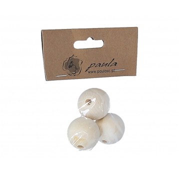 Dekoracyjne korale drewniane 3cm op=3szt