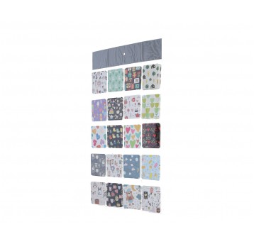 Dekoracyjne papierowe bileciki 7cm/8cm op=120szt