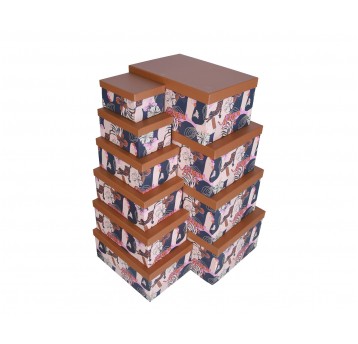 Dekoracyjne pudełka tekt.s/10 39cm/27cm/18cm
