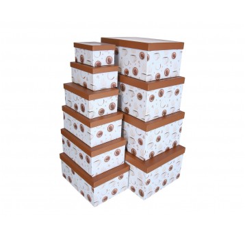 Dekoracyjne pudełka tekt.s/10 39cm/27cm/18cm