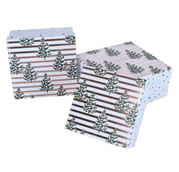 Dekoracyjne pudełka tekturowe s/3 20cm/20cm/9cm