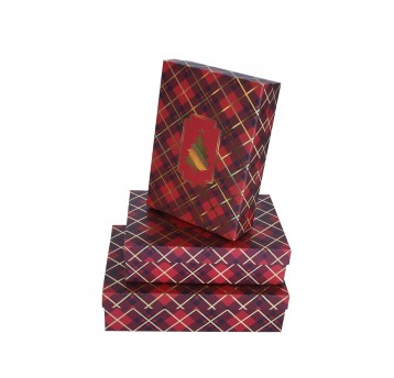 Dekoracyjne pudełka tekturowe s/3 33cm/23cm/9cm