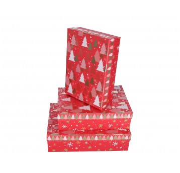 Dekoracyjne pudełka tekturowe s/3 33cm/23cm/9cm