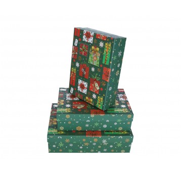 Dekoracyjne pudełka tekturowe s/3 33cm/23cm9cm