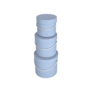 Dekoracyjne pudełka tekturowe s/3 śr 18cm/17cm