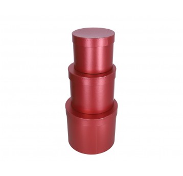 Dekoracyjne pudełka tekturowe s/3 śr 23cm/19cm