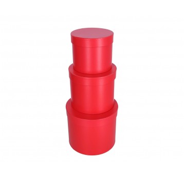 Dekoracyjne pudełka tekturowe s/3 śr 23cm/19cm