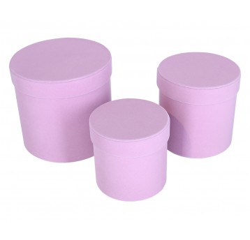 Dekoracyjne pudełka tekturowe s/3 śr19cm/18cm