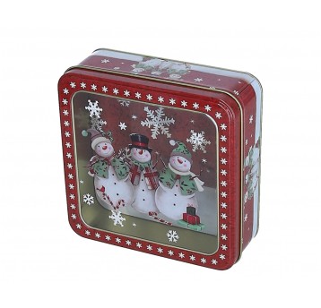 Dekoracyjne pudełka z metalu 15cm/15cm/6cm