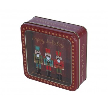 Dekoracyjne pudełka z metalu 15cm/15cm/6cm