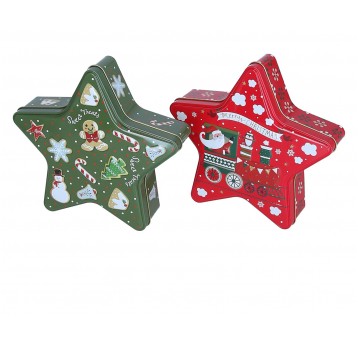 Dekoracyjne pudełka z metalu mix 19cm/5cm