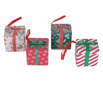 Dekoracyjne pudełka z metalu mix 6cm/7cm/6cm