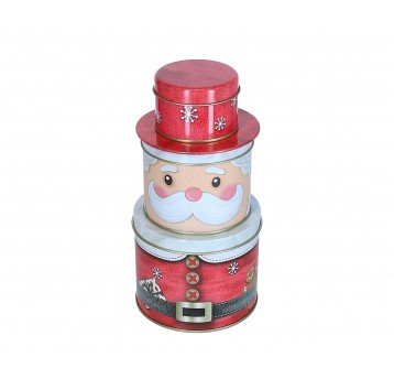 Dekoracyjne pudełka z metalu śr 11cm/11cm