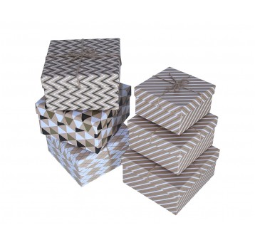 Dekoracyjne pudełko 4 kolory s/3 17cm/17cm/9,5cm