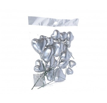 Dekoracyjne serduszka z tworzywa sztucz.18cm/14cm