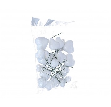 Dekoracyjne serduszka z tworzywa sztucz.op.18cm/14