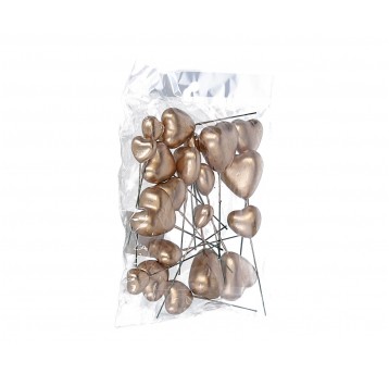 Dekoracyjne serduszka z tworzywa sztucz.op.18cm/14