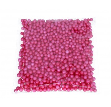 Dekoracyjne styropianowe kulki - amarantowe