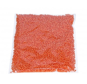 Dekoracyjne styropianowe kulki - pomarańczowe