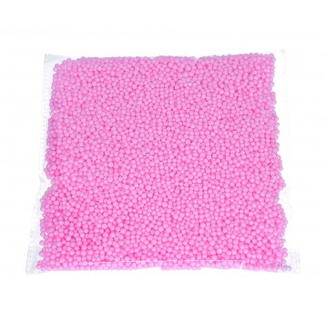 Dekoracyjne styropianowe kulki - różowe