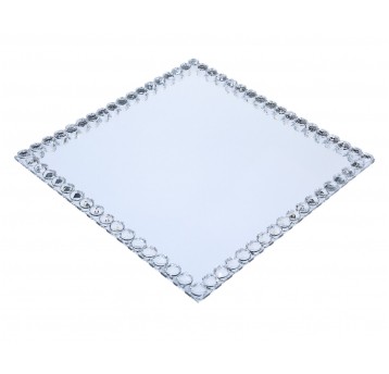 Dekoracyjne szklane patery 30cm/30cm/4cm