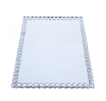 Dekoracyjne szklane patery 38cm/25cm/4cm