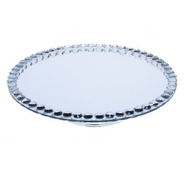Dekoracyjne szklane patery śr 30cm/7cm